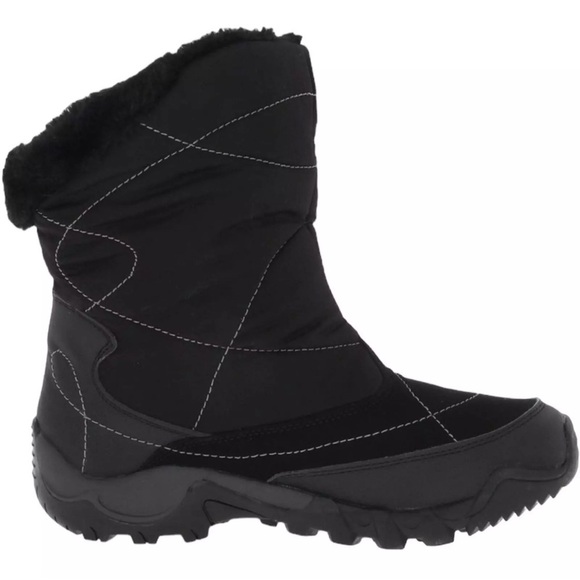Hi-Tec HS13G Women's Sz 6 Black/Charcoal Abisko 200 WP WOS Faux Fur Lined Boots - Picture 2 of 7